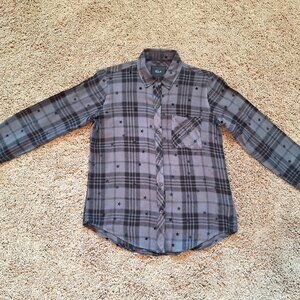 Rails Hunter Iron Black Stars long sleeve button-up plaid shirt
